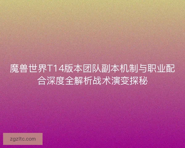 魔兽世界T14版本团队副本机制与职业配合深度全解析战术演变探秘